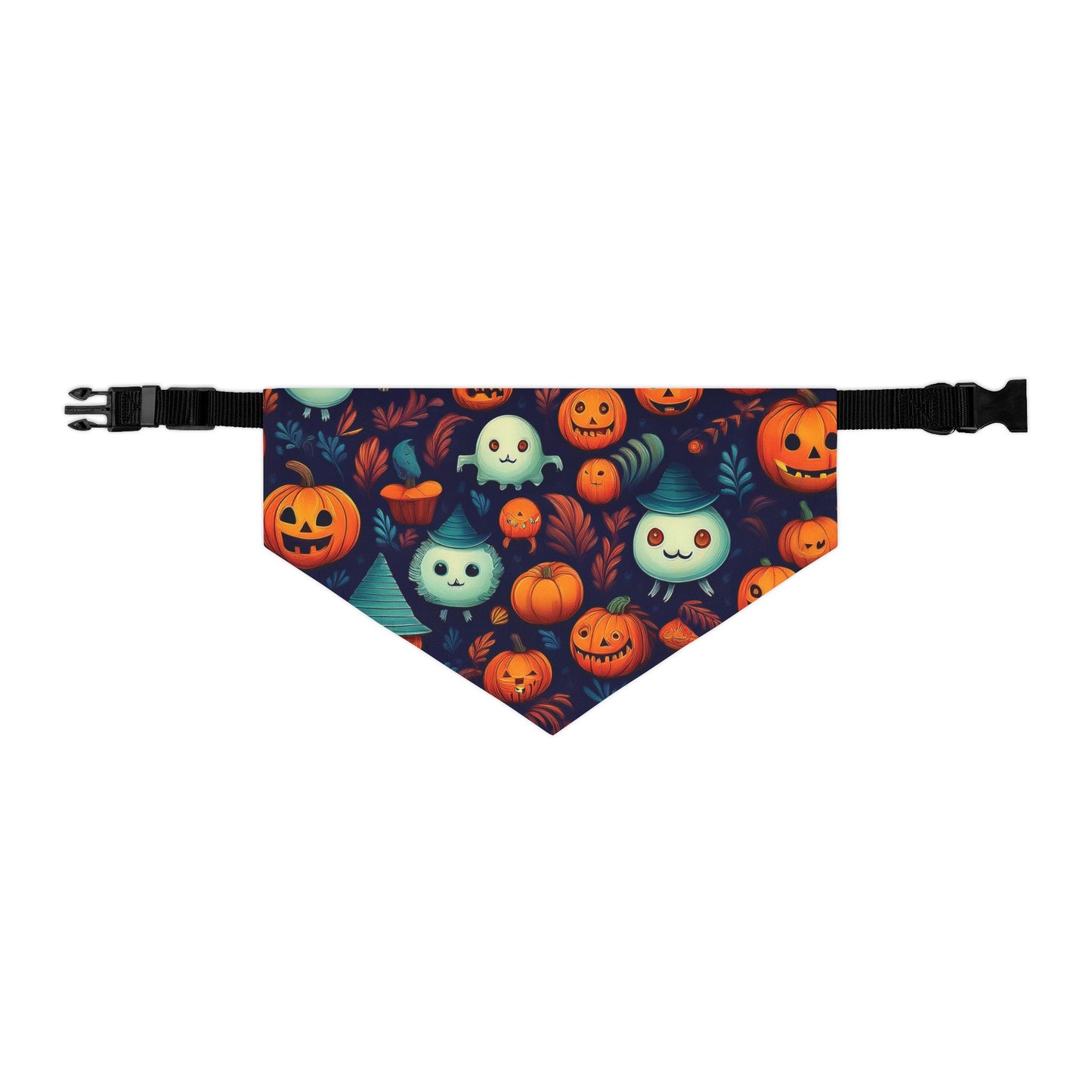 Halloween Pet Bandana Collar - Cute Creatures Design