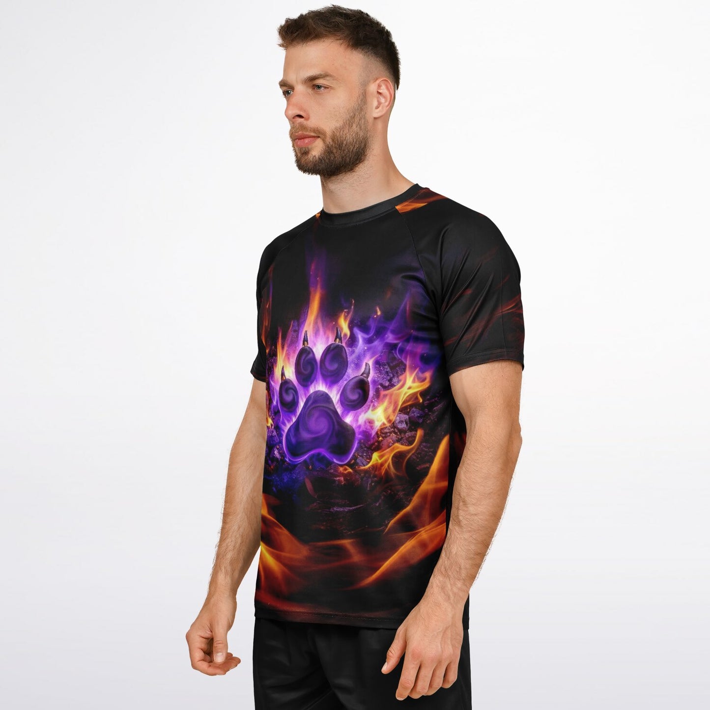 Flaming Paw - Men's Active Shirt