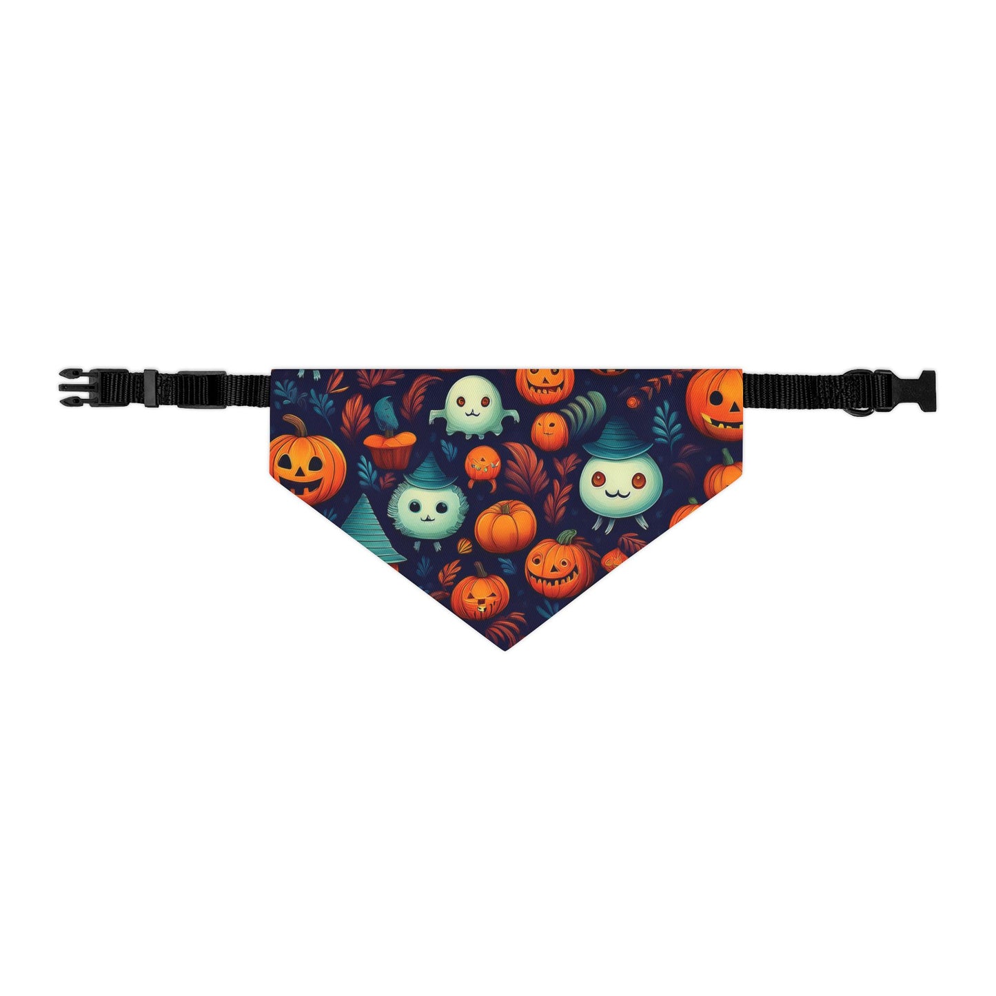 Halloween Pet Bandana Collar - Cute Creatures Design