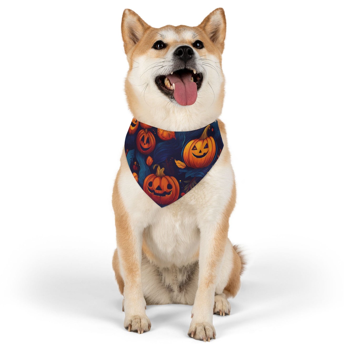 Halloween Pet Bandana Collar - Pumpkin Design