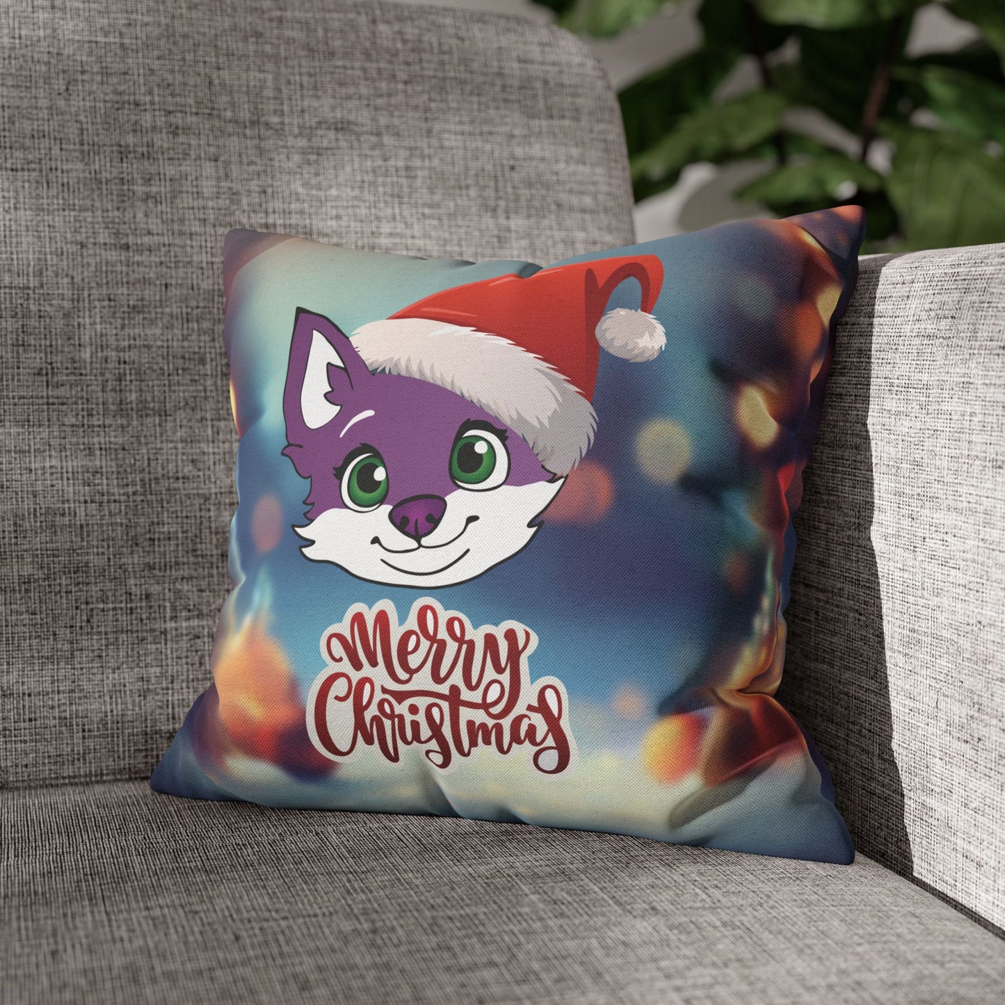 Embercub Christmas pillowcase