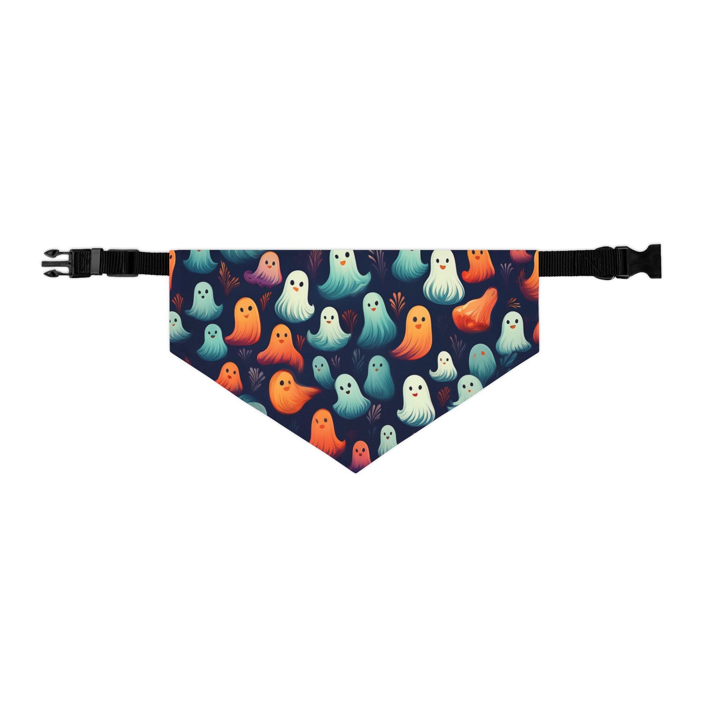 Halloween Pet Bandana Collar - Cute Ghost Design