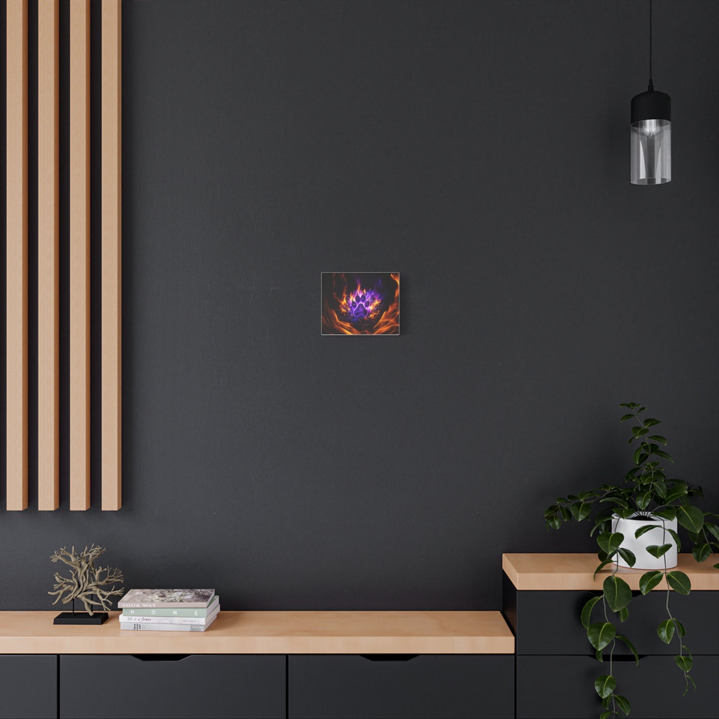 Flaming Paw Canvas