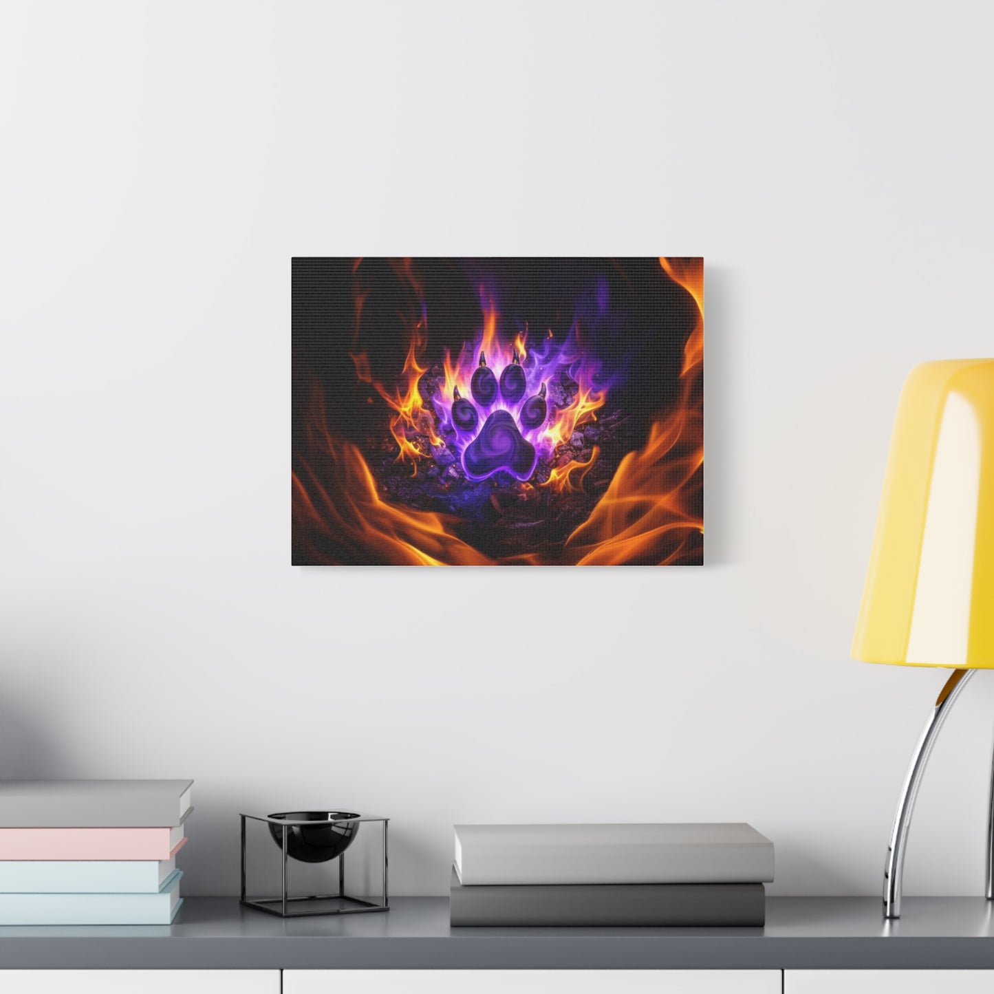 Flaming Paw Canvas