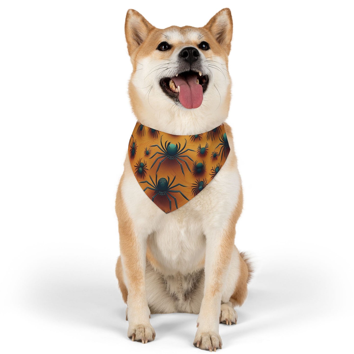 Halloween Pet Bandana Collar - Creepy Spider Design