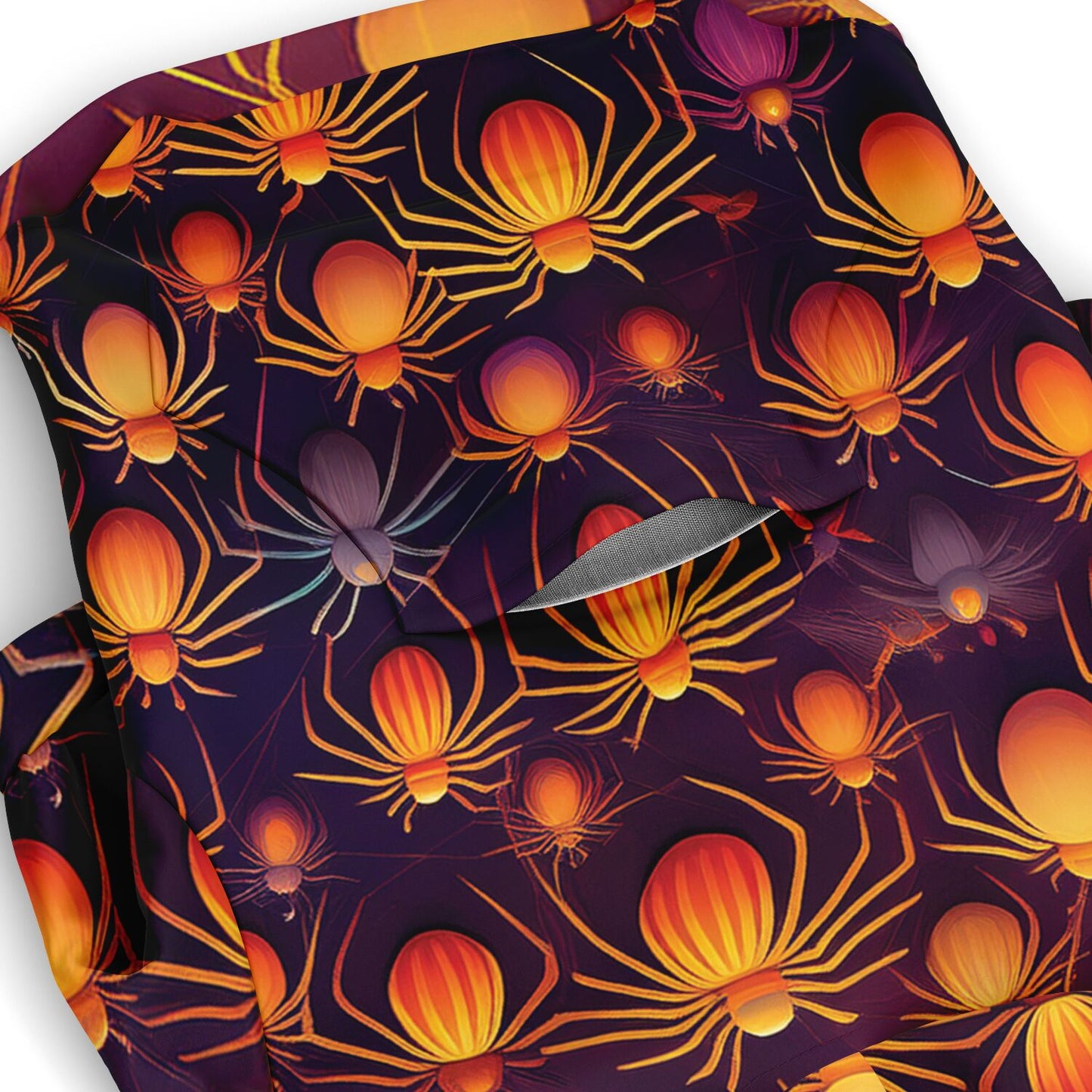 Halloween Dog Zip-Up Hoodie - Spider