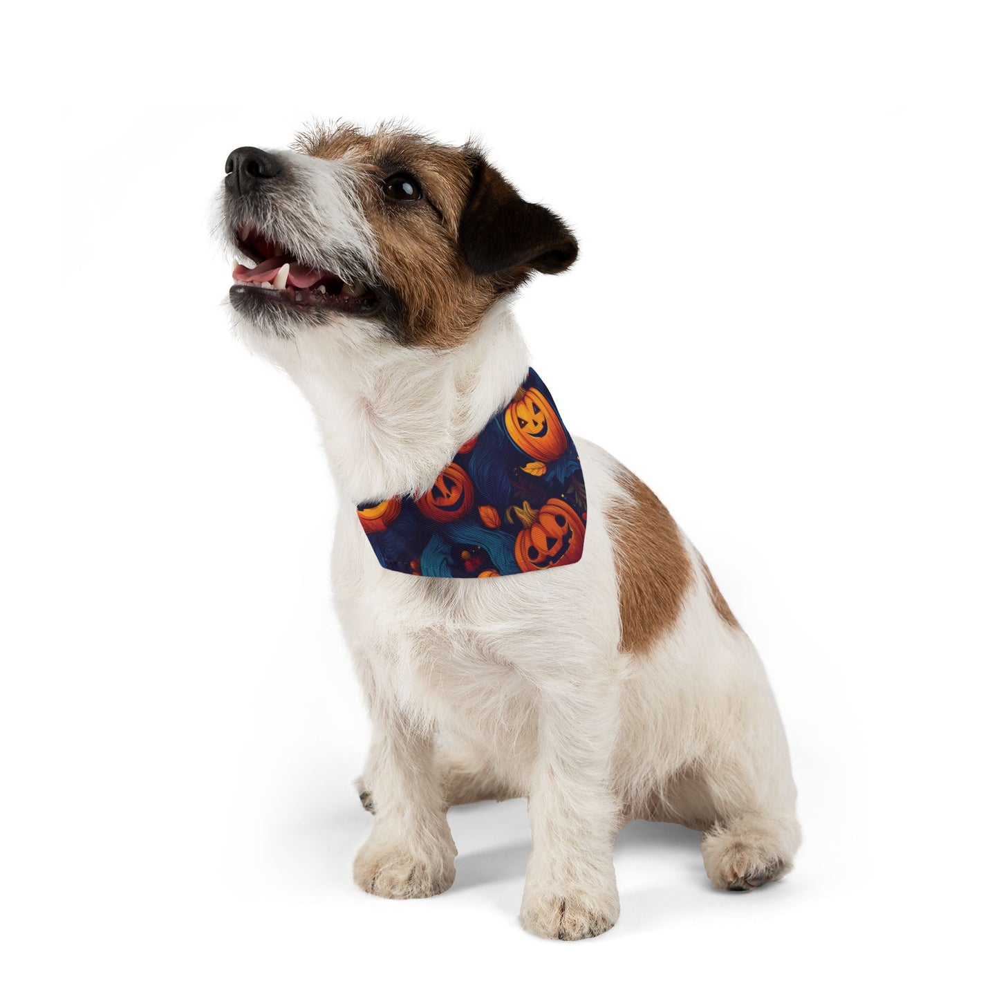 Halloween Pet Bandana Collar - Pumpkin Design