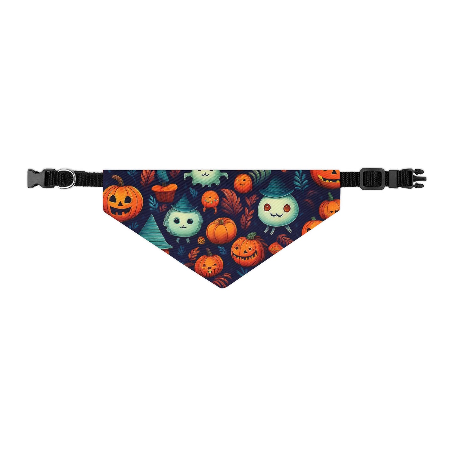 Halloween Pet Bandana Collar - Cute Creatures Design