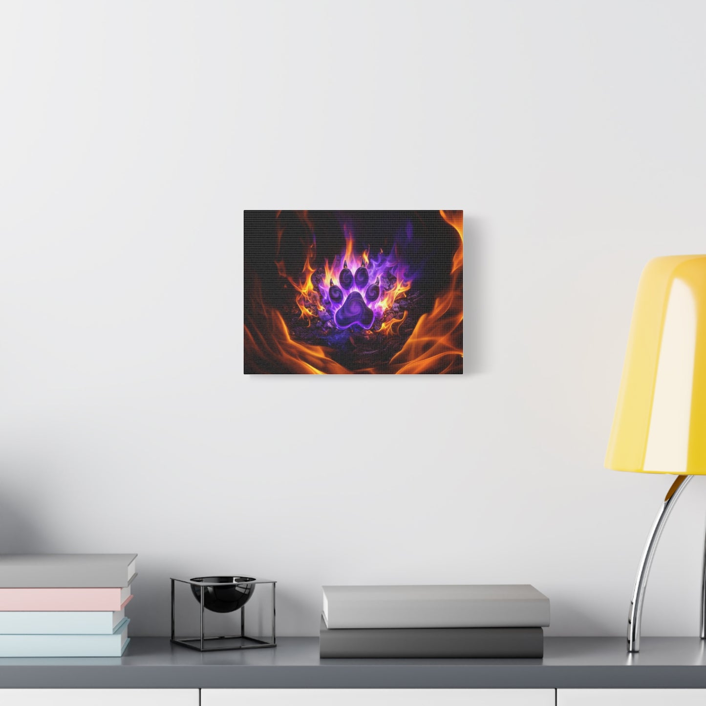 Flaming Paw Canvas