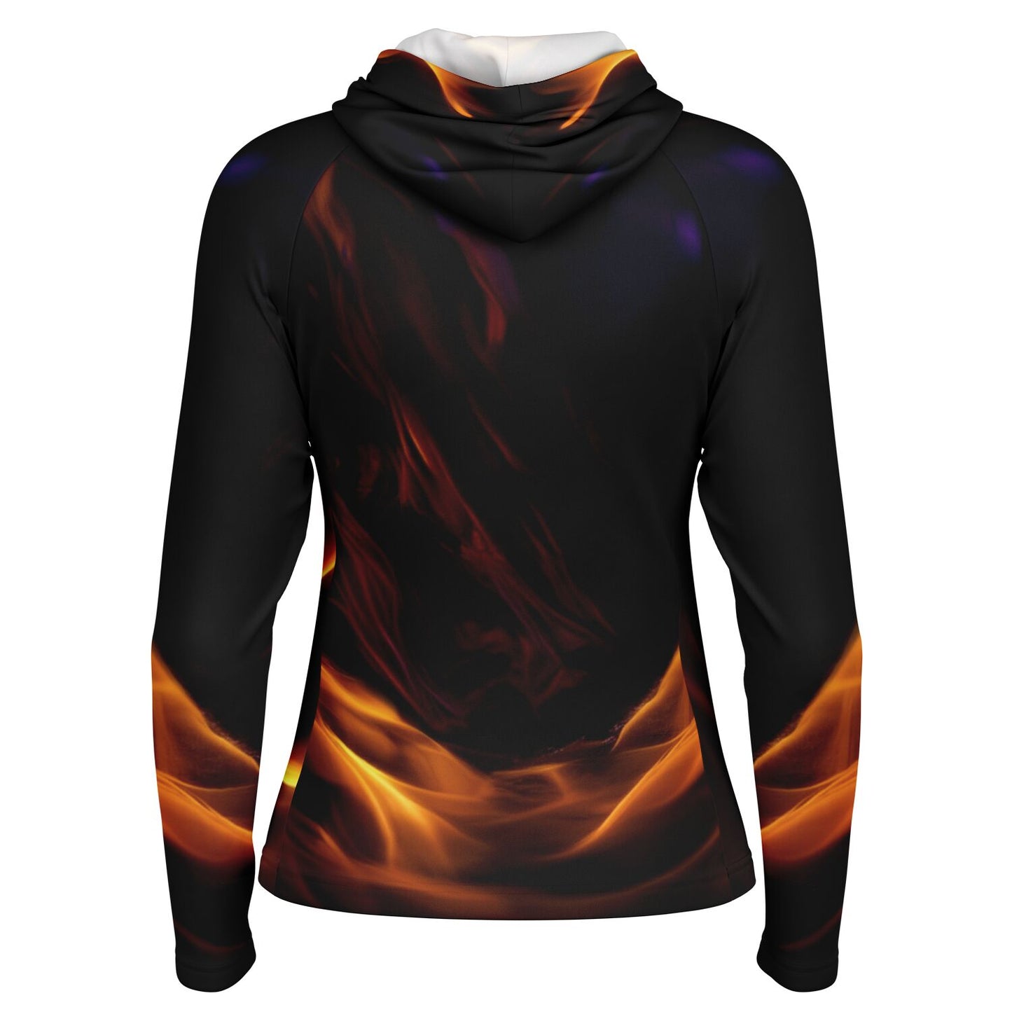 Women's Long Sleeve Hooded Performance Shirt - AOP