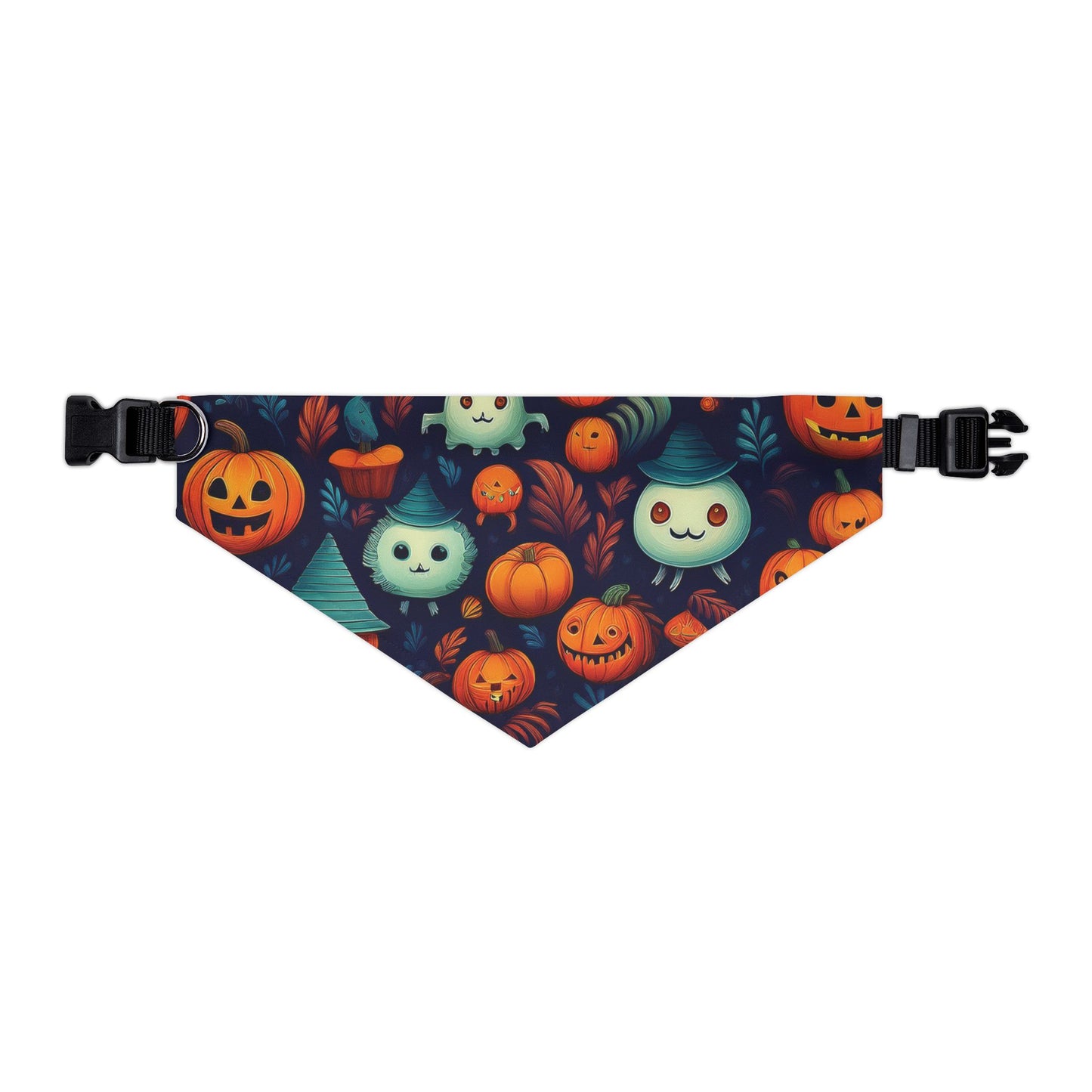 Halloween Pet Bandana Collar - Cute Creatures Design