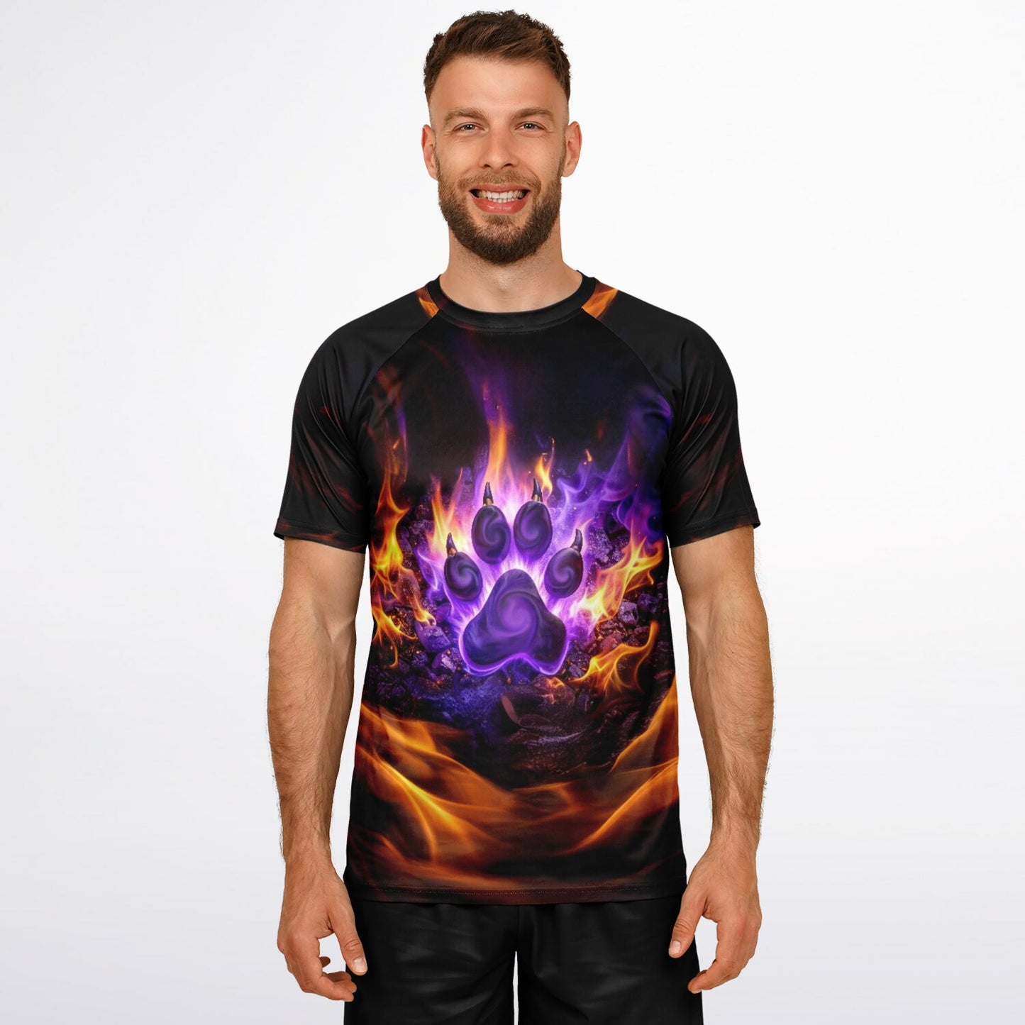Flaming Paw - Men's Active Shirt