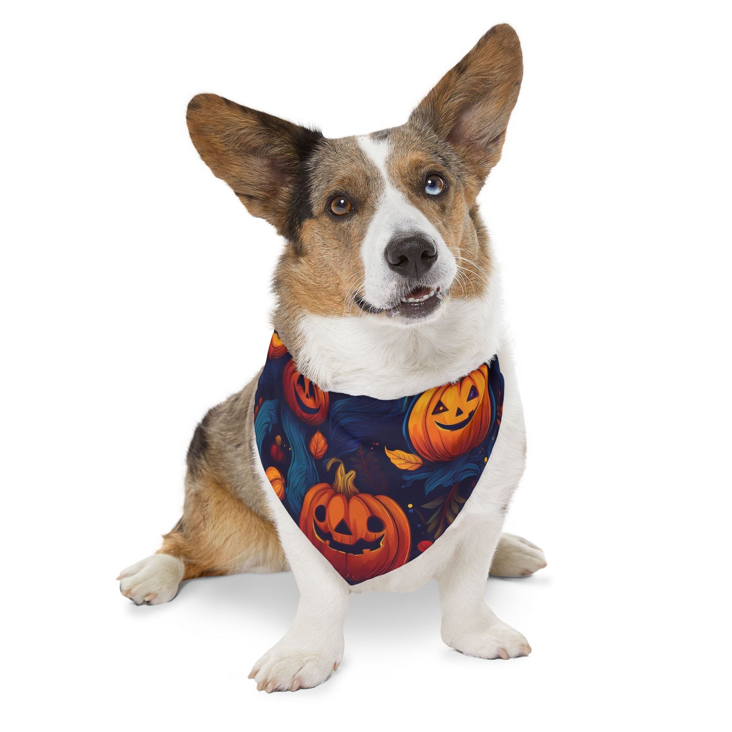 Halloween Pet Bandana Collar - Pumpkin Design