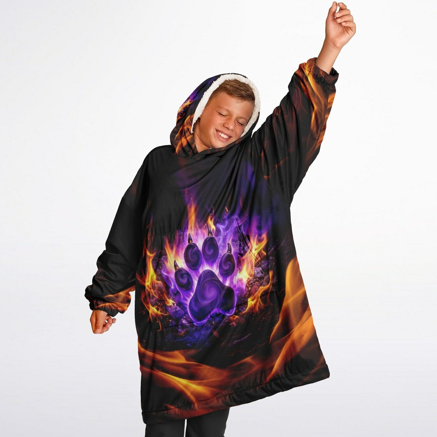 Flaming Paw - Youth Snug Hoodie