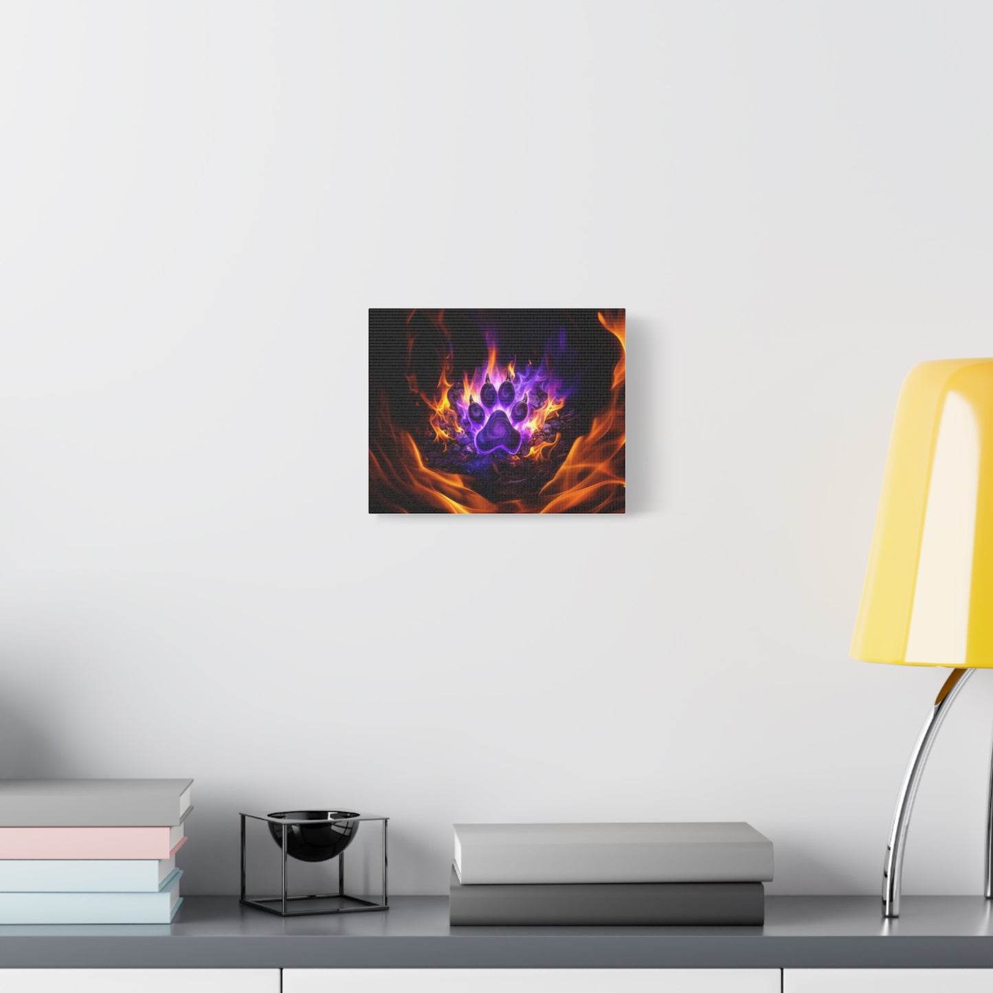 Flaming Paw Canvas