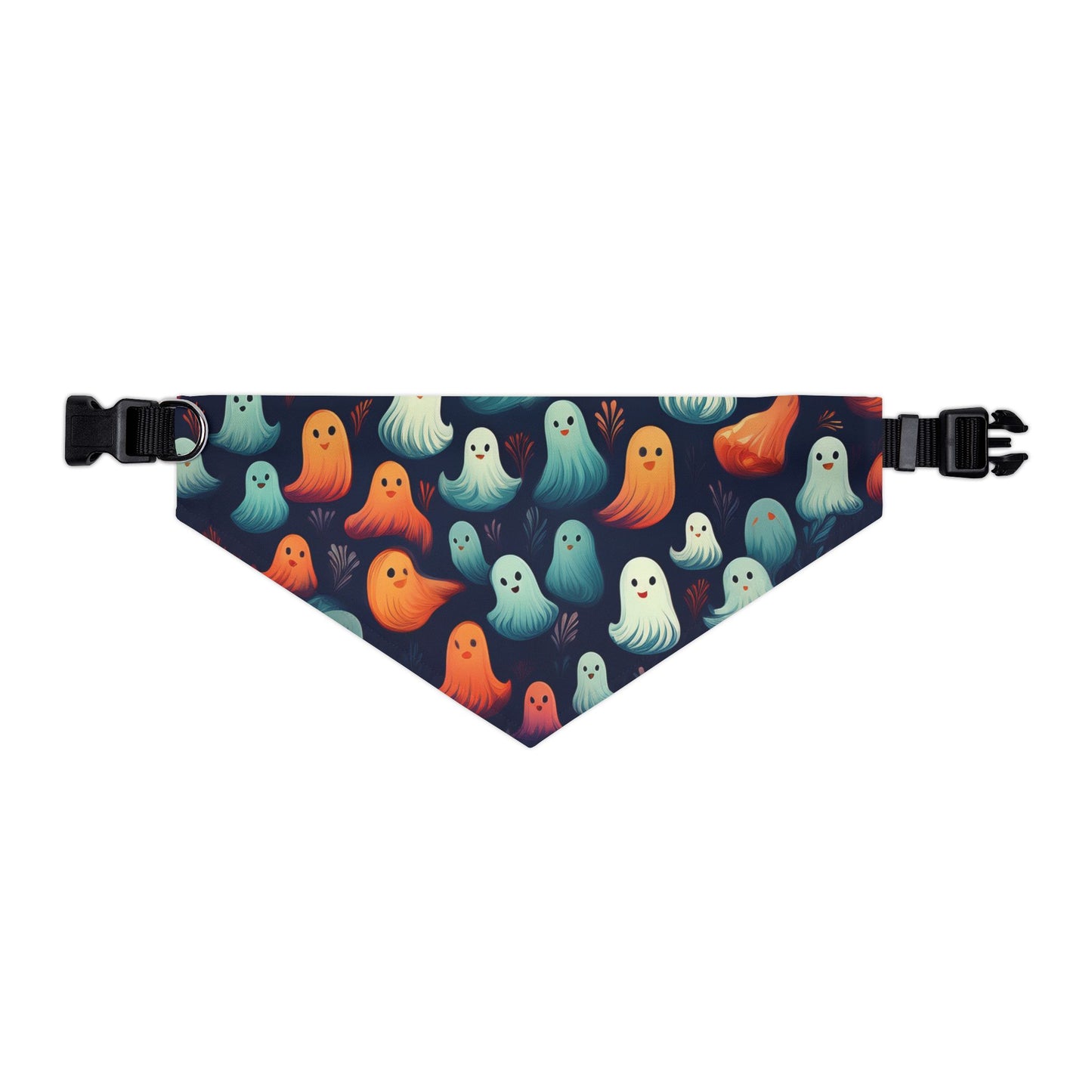 Halloween Pet Bandana Collar - Cute Ghost Design