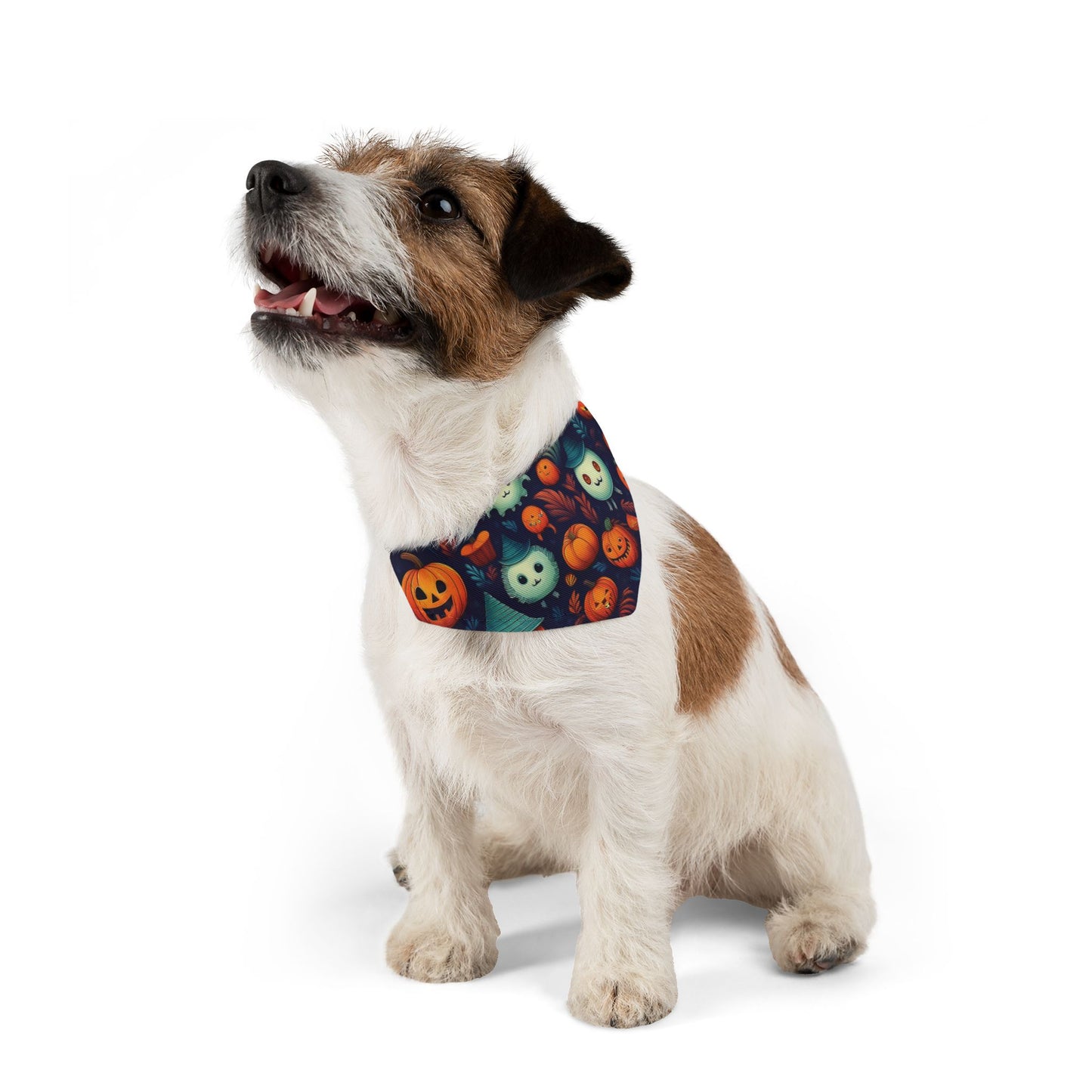 Halloween Pet Bandana Collar - Cute Creatures Design