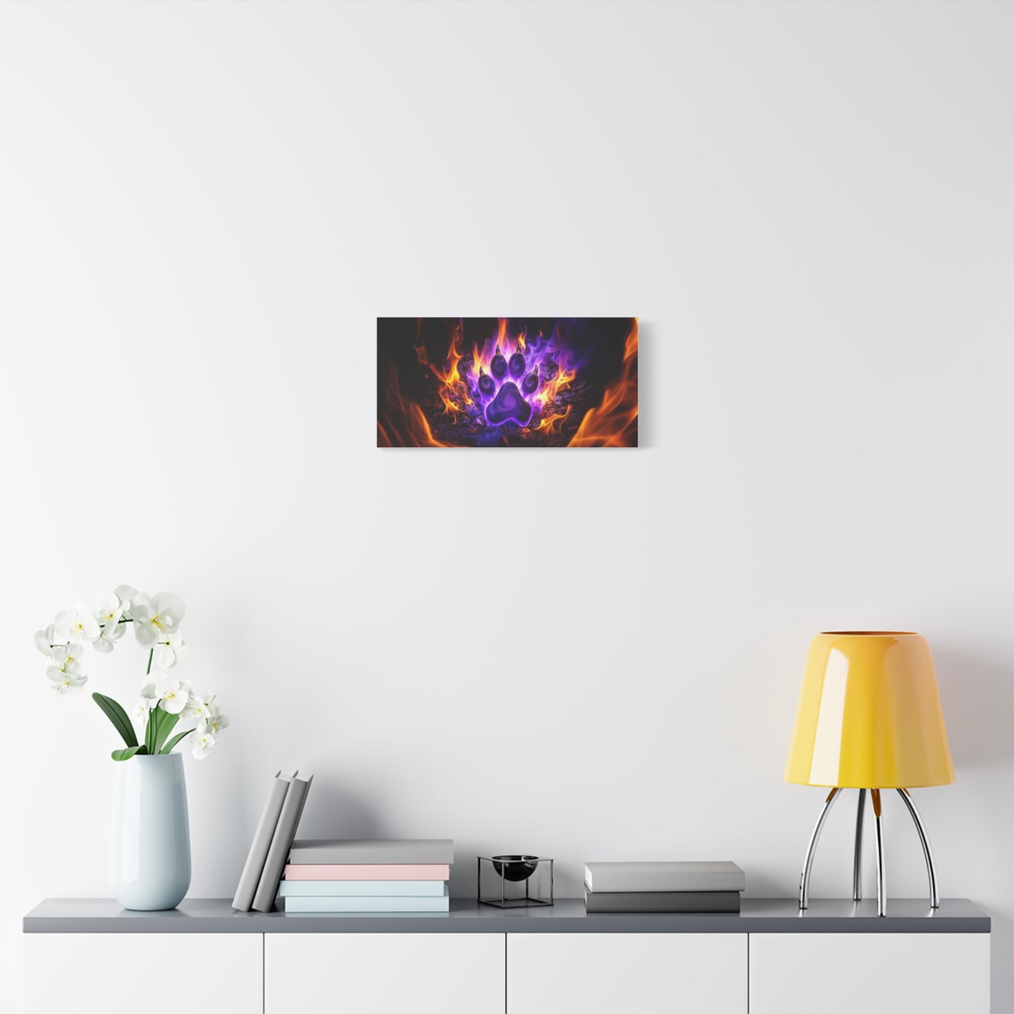 Flaming Paw Canvas