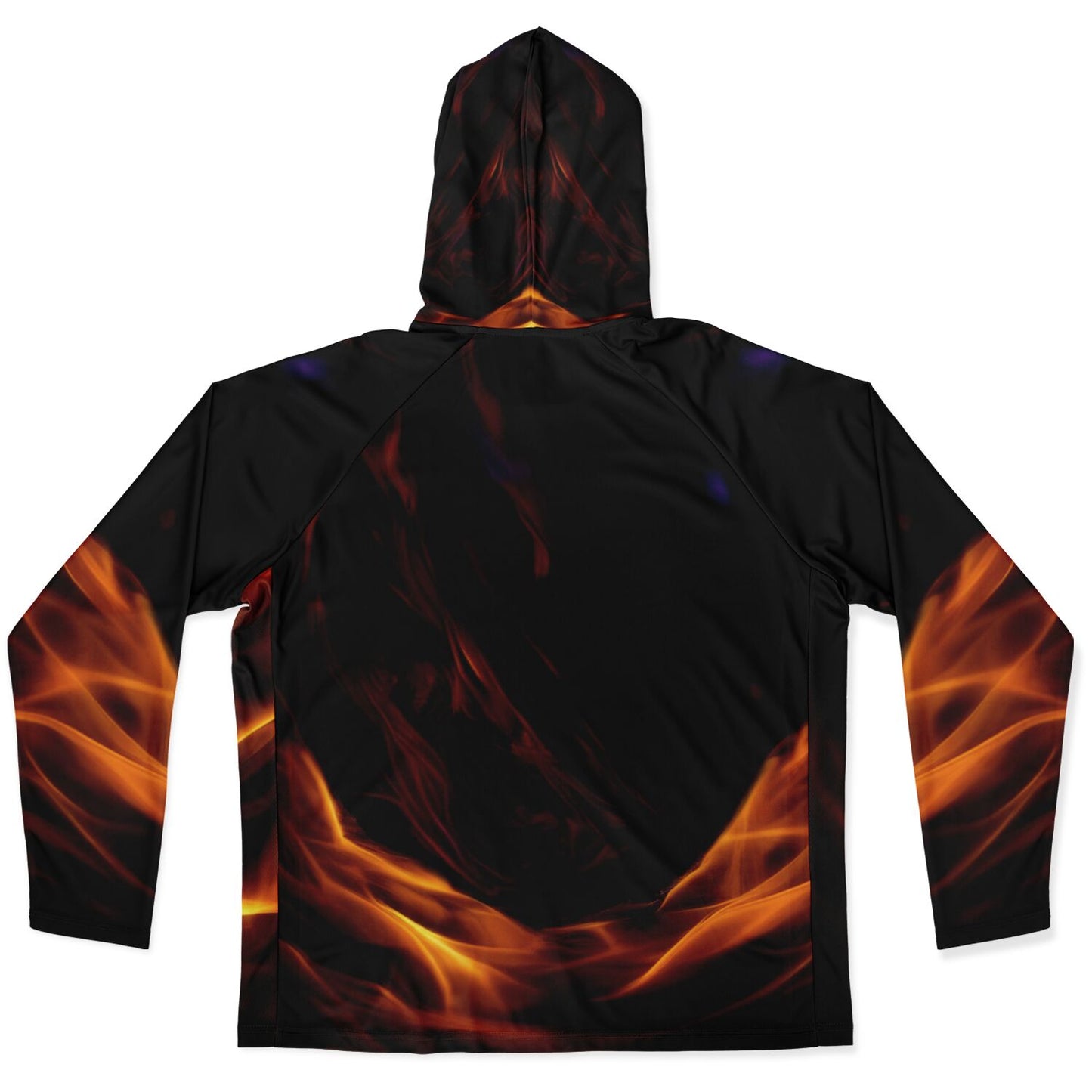 Men's Long Sleeve Hooded Performance Shirt - AOP
