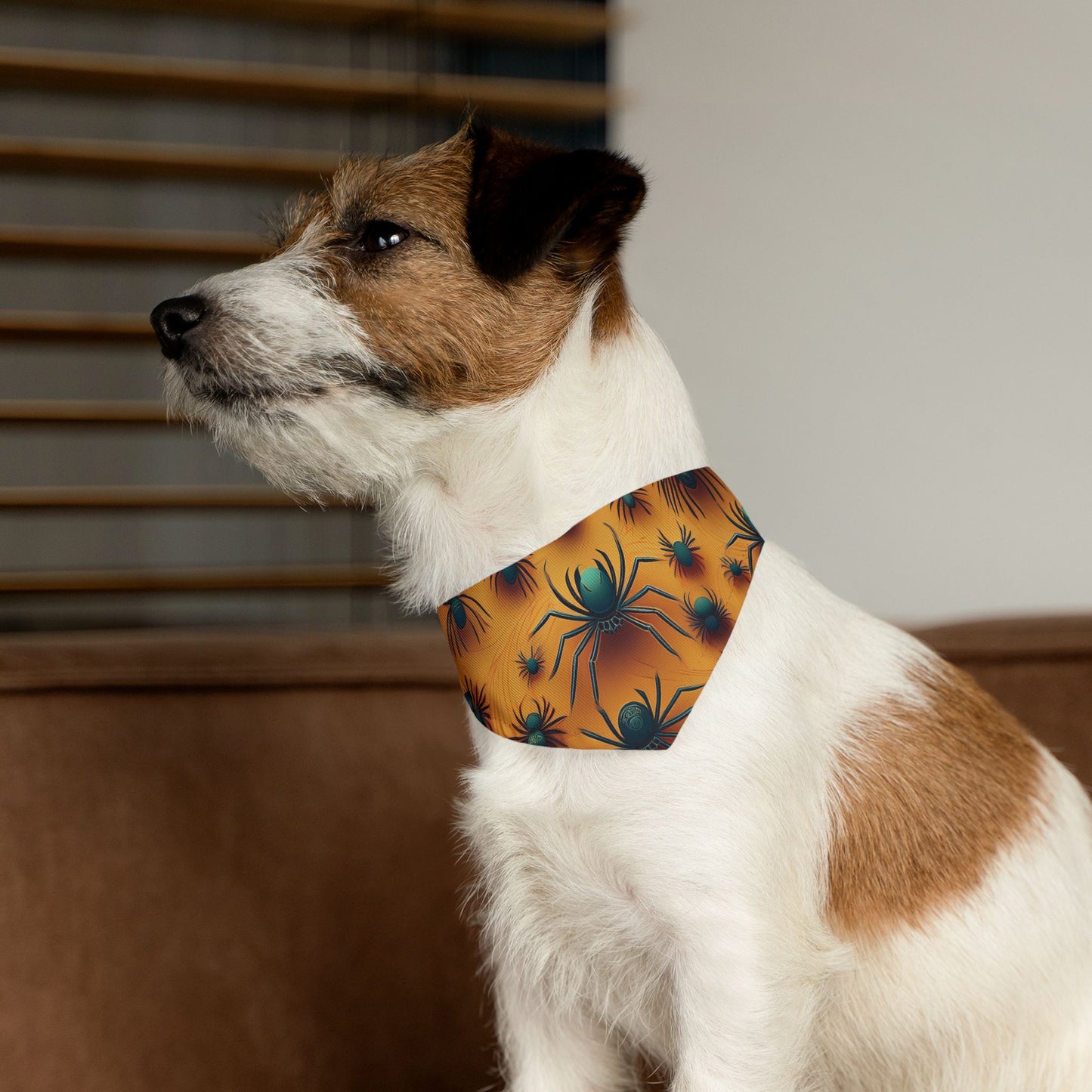 Halloween Pet Bandana Collar - Creepy Spider Design