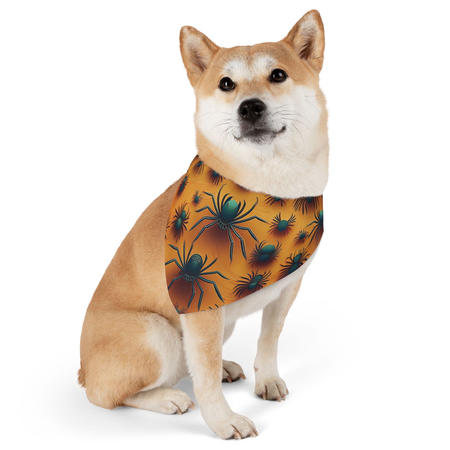 Halloween Pet Bandana Collar - Creepy Spider Design