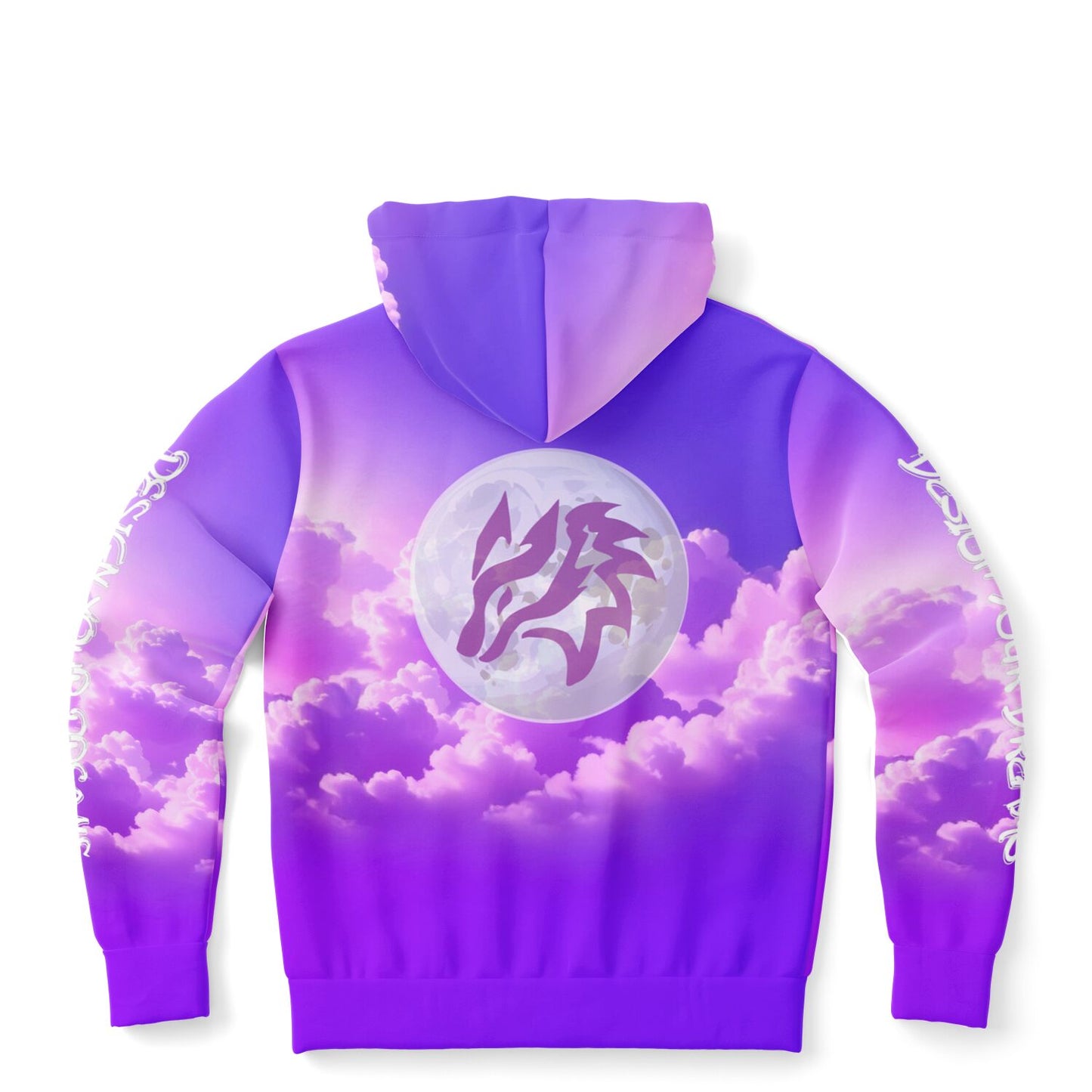 Design Your Dreams - Purple and White Zip up Hoodie