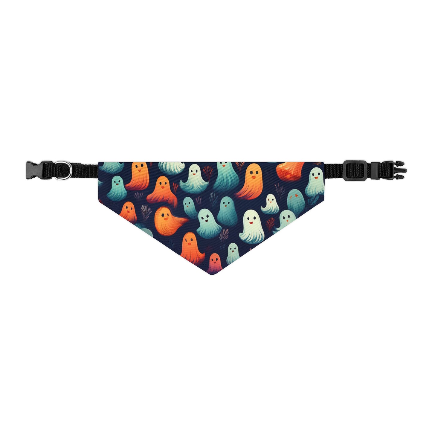 Halloween Pet Bandana Collar - Cute Ghost Design