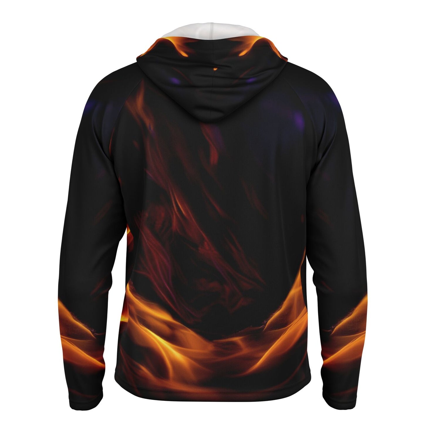 Men's Long Sleeve Hooded Performance Shirt - AOP