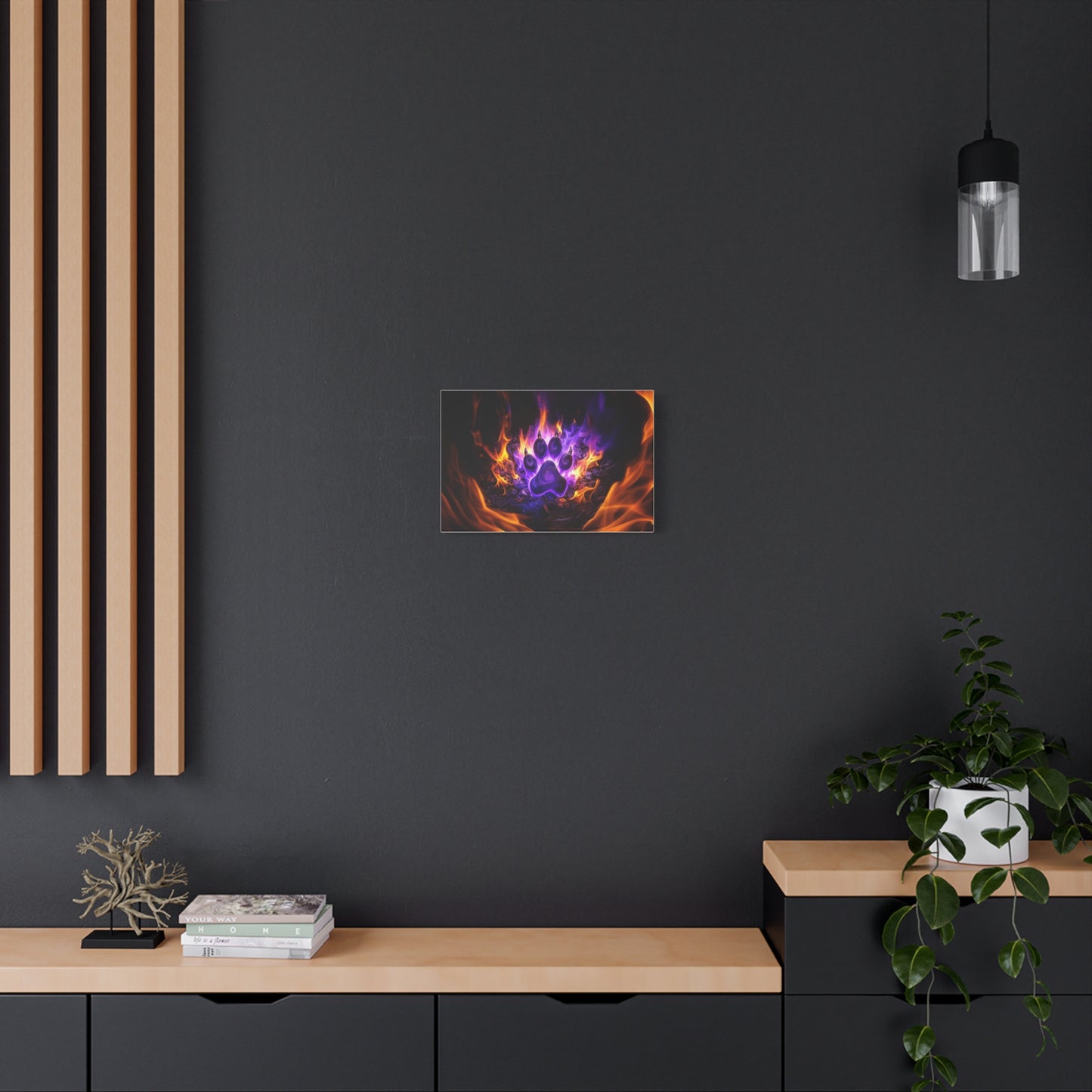 Flaming Paw Canvas