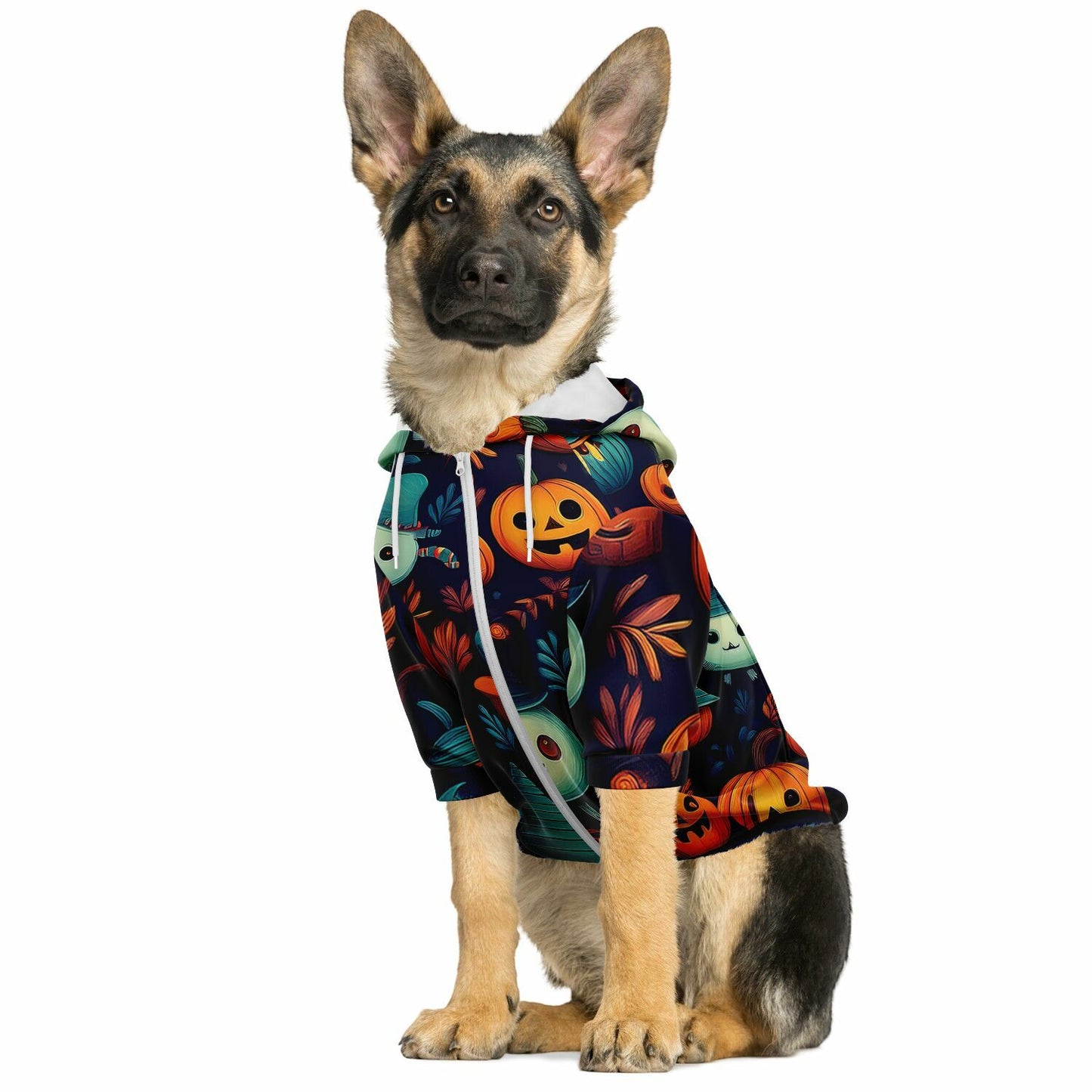 Halloween Dog Zip-Up Hoodie - Cute Creatures