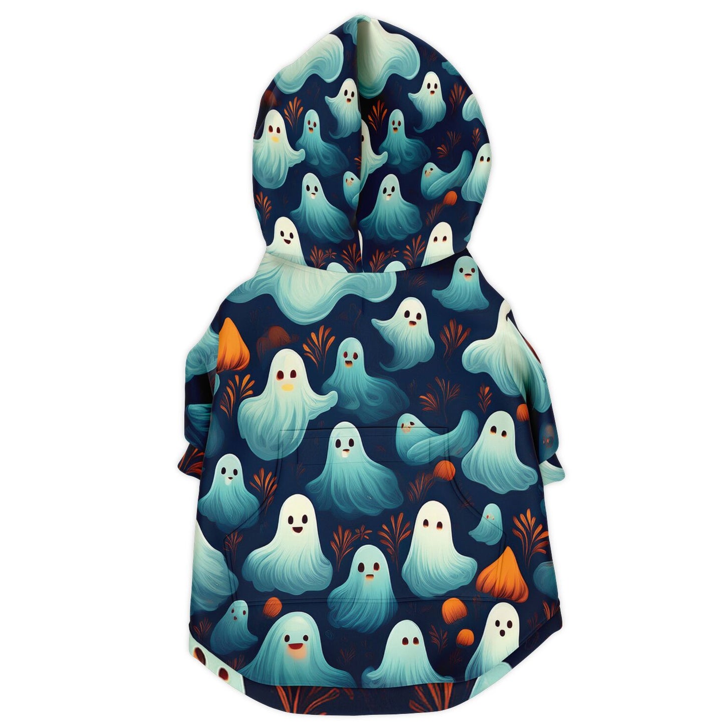 Halloween Dog Zip-Up Hoodie - Ghost
