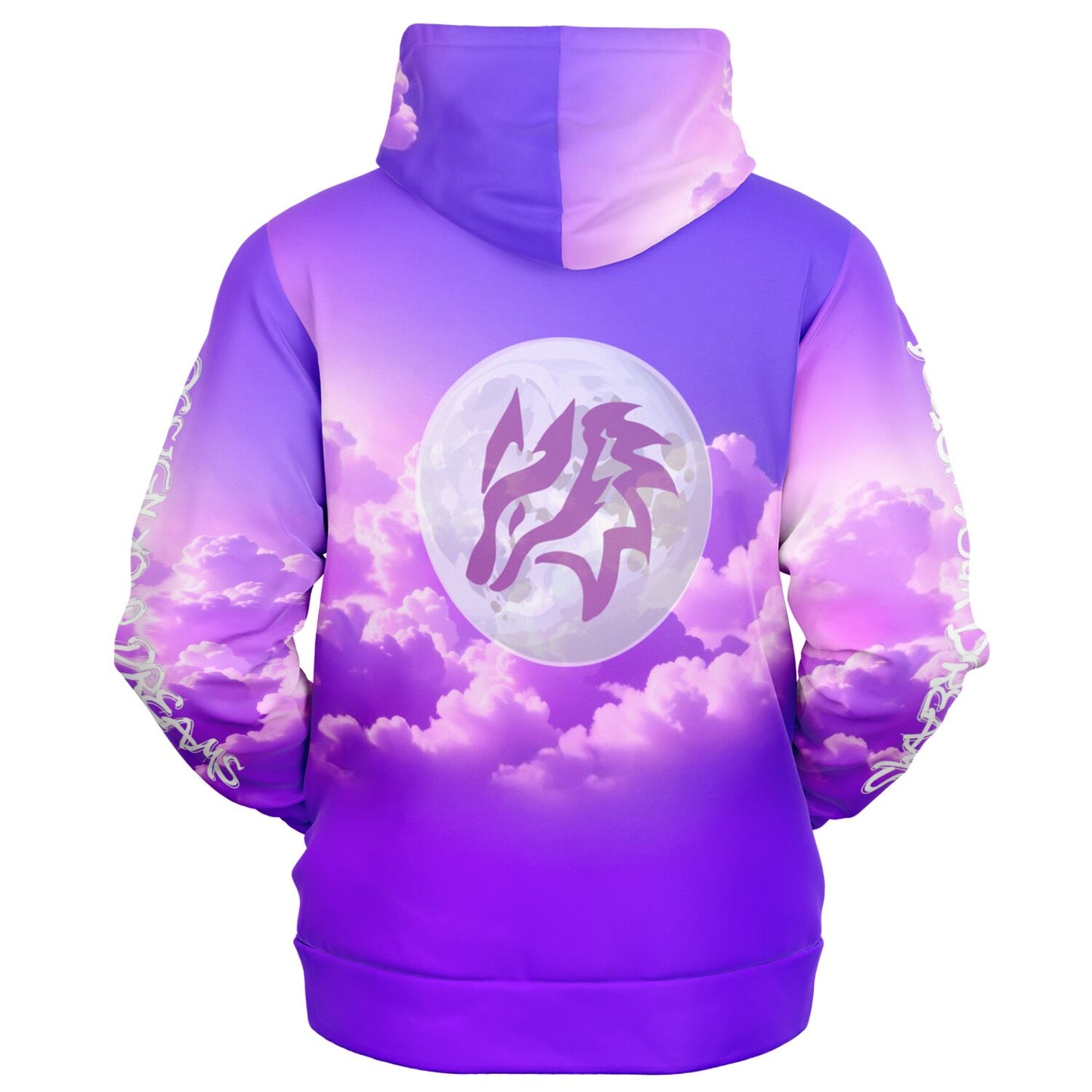Design Your Dreams - Purple and White Zip up Hoodie