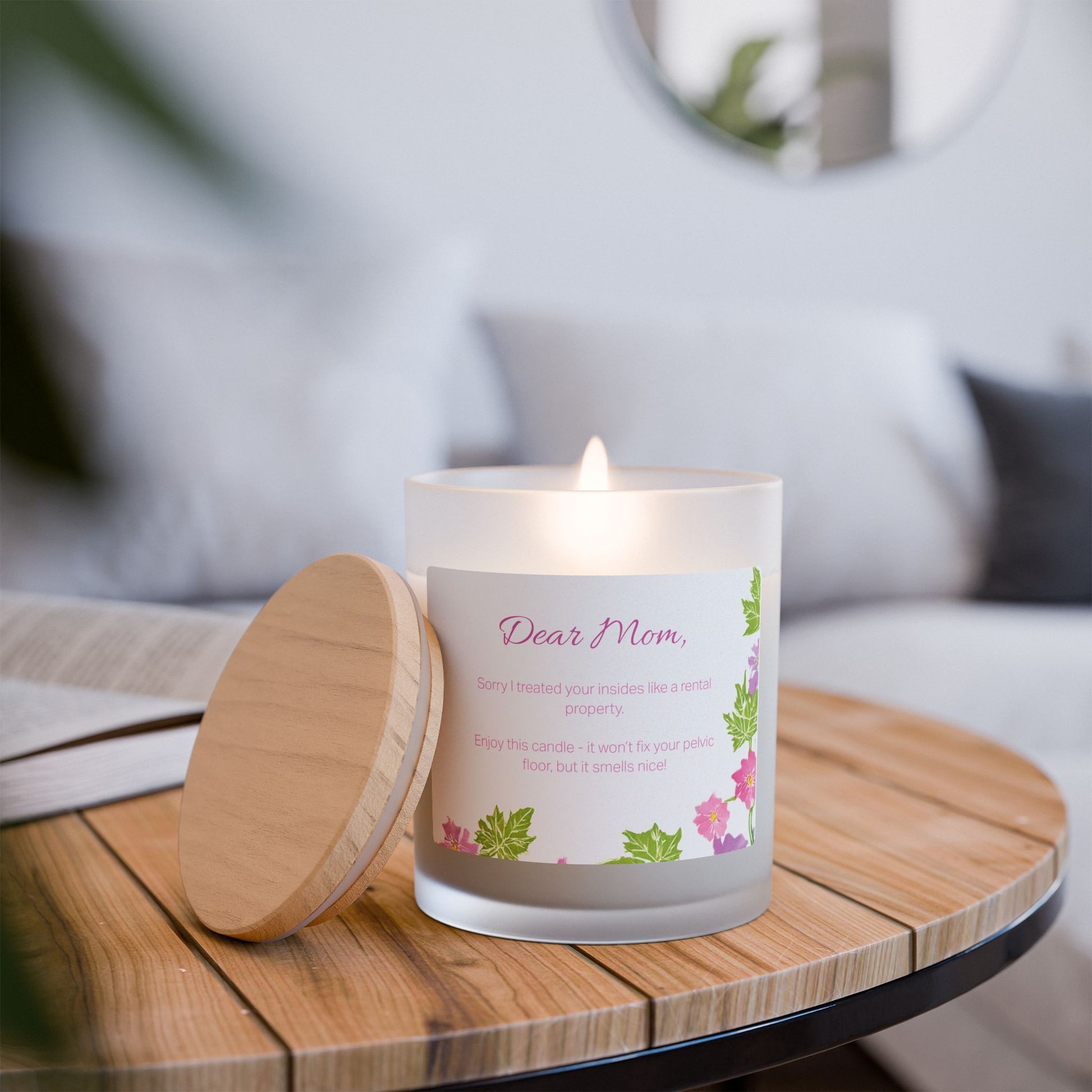 funny mom candle