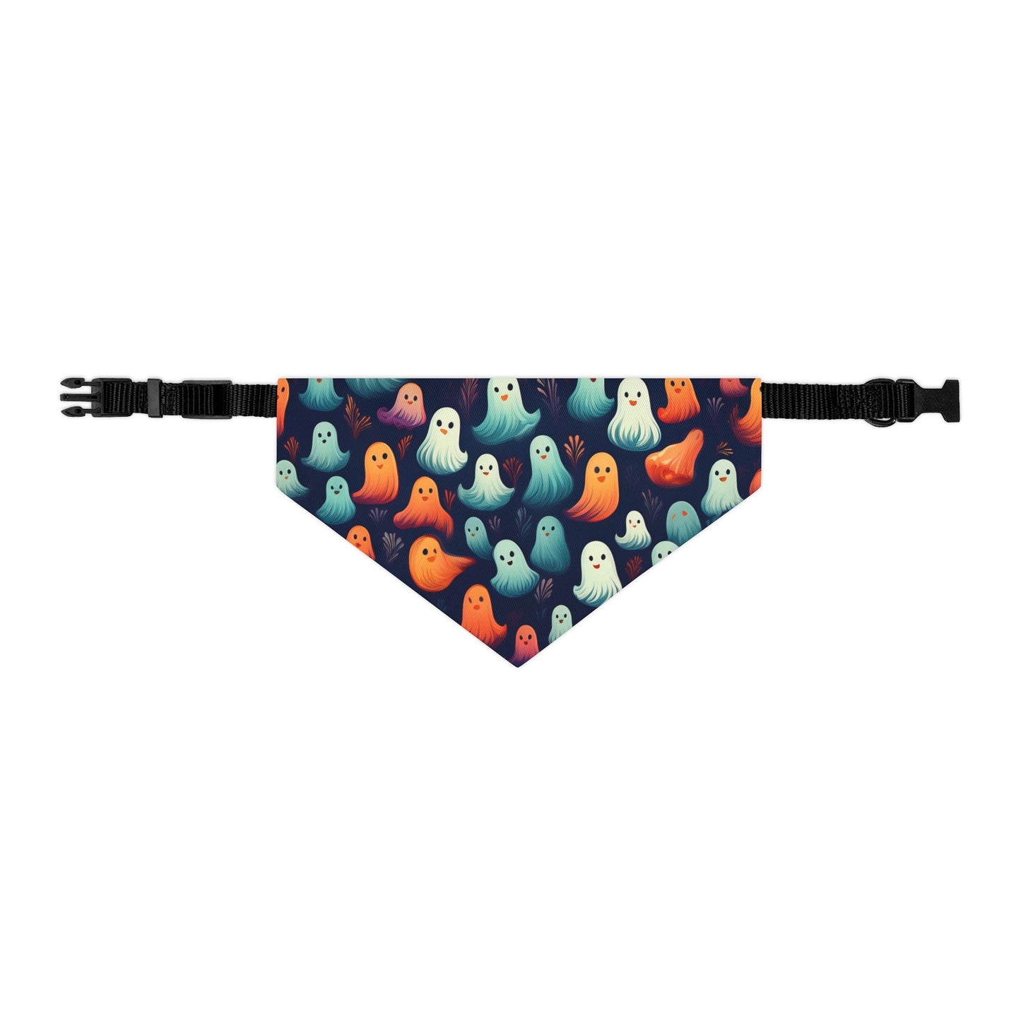 Halloween Pet Bandana Collar - Cute Ghost Design