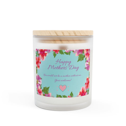 Silly mothers day candle