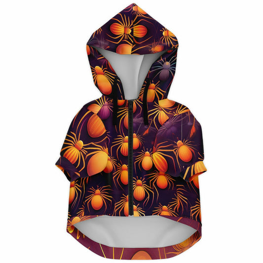 Halloween Dog Zip-Up Hoodie - Spider