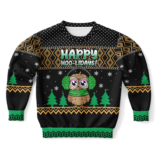 Happy Hoo-lidays kids christmas sweatshirt